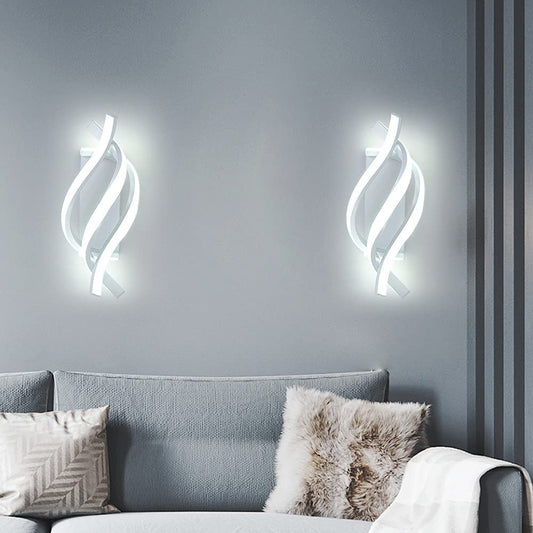 Flightmode - Modern Wall Lamp | Lighting | Pendant Lamp | Wall Lamp | For Living Room, Bedroom | Spiral | Electric | White