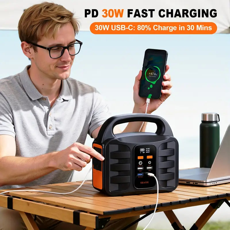 Draagbare Krachtcentrale - 150 W - Stroomgenerator - 99 Wh - Generator LED-Zaklamp - Mobiele Stroomgenerator Voor Reizen/Kamperen/Buiten