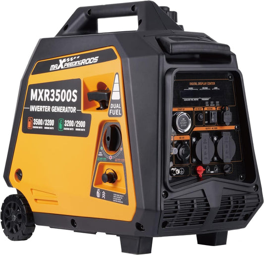 Draagbare Dual-Fuel Omvormergenerator – 3200 Benzine & LPG – 4 Takt - Camping - Stille Generator met USB en AC-uitgangen voor Kamperen - Noodgevallen - Outdoor Gebruik