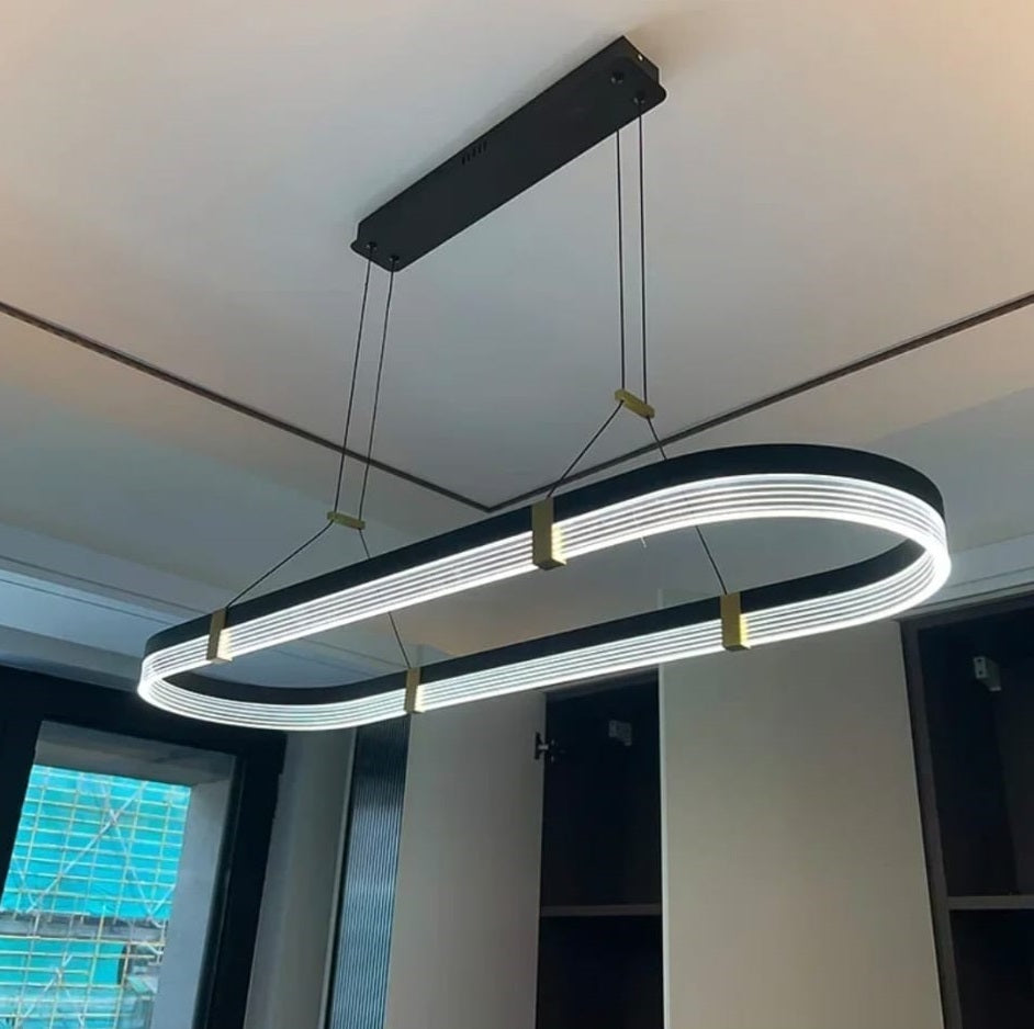 LuxiLamps - Kristallen Kroonluchter - Crystal Led Hanglamp - Woonkamerlamp - 100cm - Met Afstandsbediening - Moderne lamp - Hanglamp