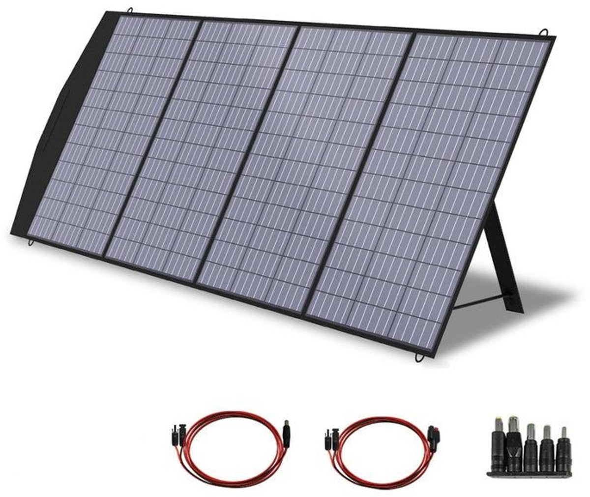 Allpowers® R1500 Powerstation + 200W Zonnepaneel – Capaciteit 1152Wh - 1800W AC Output – UPS – Uitbreidbaar met Allpowers B1000 – Back-up Stroomvoorziening - 3000W Piek - DC - AC - Camping - LFP - Draagbare LiFePO4 Energiecentrale - Zonnegenerator
