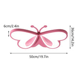 
Modern Butterfly LED Ceiling Light - Pink - Width 50 cm - 3 Light Colours - For Bedroom And Kids Room - Ceiling Fixture