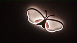 
Modern Butterfly LED Ceiling Light - Pink - Width 50 cm - 3 Light Colours - For Bedroom And Kids Room - Ceiling Fixture