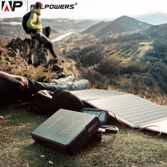 Allpowers® Solar Power Station - Powerbank - Zonnepaneel - Zonnepaneel Camper - 41600mAh - 60W