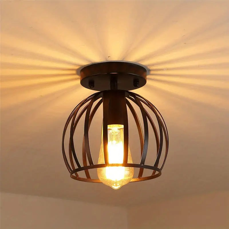 Plafondlamp - Zwart - Moderne Lamp - E27 - Gangpad of Hal Lamp - Vintage Lamp - Plafoniere