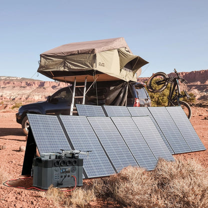 Allpowers® Pro Powerstation - 4x 2400W AC Stopcontact - Draagbare Solar Generator - Zonnepaneel Powerstation - Compleet Met Accu - Camper Zonnepaneel - Hoge Kwaliteit - Multifunctioneel Gebruik - Eenvoudig Om Te Gebruiken - 4000W - Prep - Noodpakket