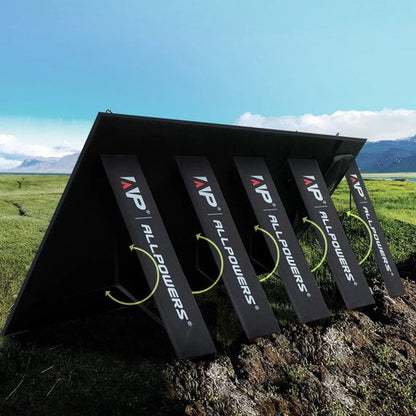ALLPOWERS - Draagbare Powerstation & Zonnepaneel - 2016Wh LFP Accu - 2500W (Piek 4000W) - UPS - Snelladen - Uitbreidbaar - Incl. 400W Opvouwbaar Zonnepaneel - Voor Noodstroom, Camping & Thuisgebruik