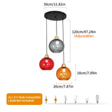 
Maatdiagram met plafondplaat, bolafmetingen en verstelbare ophanging