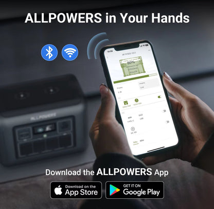 Powerstation R1500WE - Draagbare Powerstation – 1152Wh / 1 Kwh - LiFePO4 Batterij - 1800W - Piek 3000W - 11 Outputs AC/DC & USB - Snellaadfunctie - 4x AC Uitgang – Ideaal voor Huis en Camping - 2x Draadloos Laden - Krachtcentrale - Inclusief APP