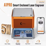 
A1PRO Laser Engraving Machine - Laser Cutter - 5W - Class 1 Laser Engraver - With HD Camera - Engraving - Display - WiFi App - 100 x 100 mm - Laser Cutting Machine - APP Controllable