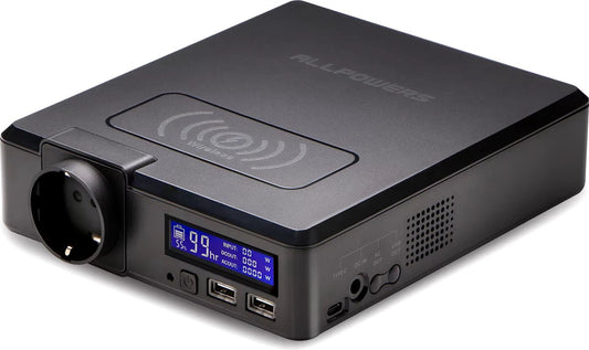 Draagbare Powerstation - 154Wh - 41600mAh - 200W Output - Lithium-ion - Compacte Generator - Multifunctionele Noodstroomvoorziening - Draadloos Laden