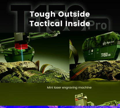 Laser Graveermachine T150 Pro 6W - Laser Cutter - Laserprinter All In One - Graveren - Display - Groen - Laser Snijmachine - Bedienbaar Met APP