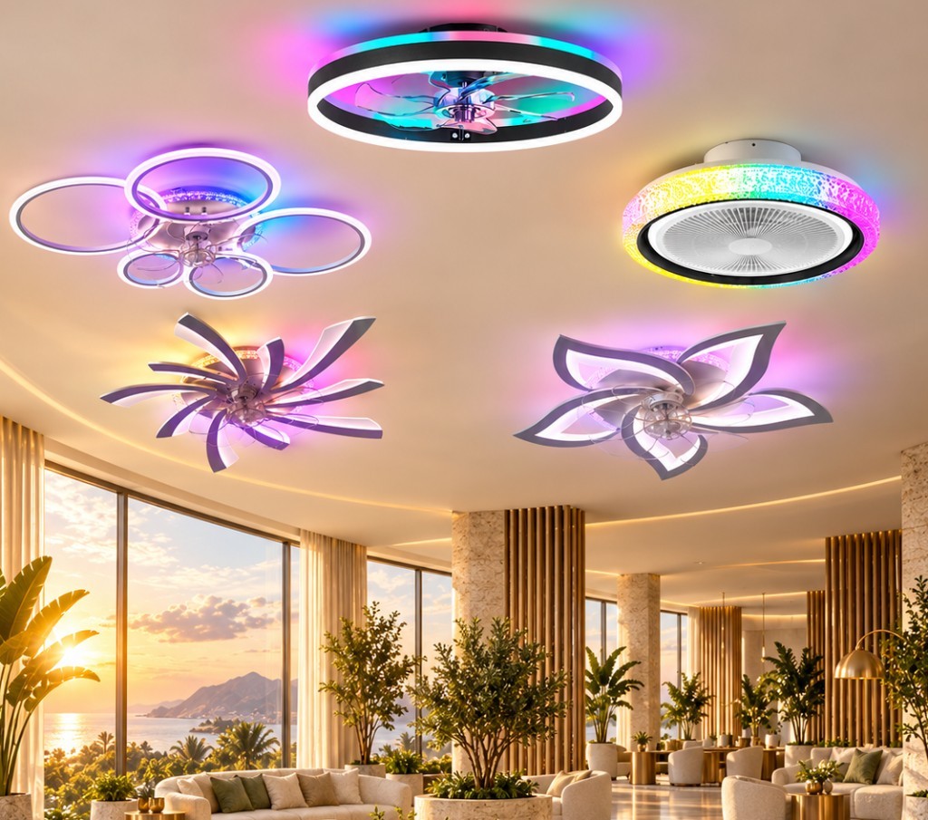 RGB ceiling fan lights